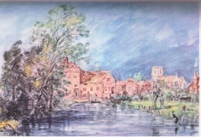 Ein englisches Dorf 1821 von John Constable